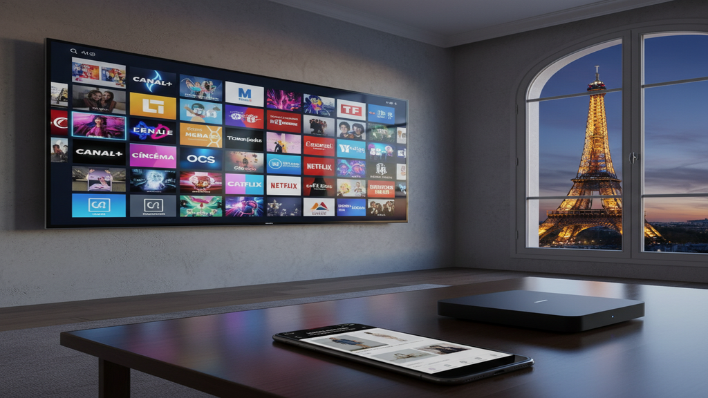 Un écran de télévision affichant un message d'erreur pour illustrer les risques d'un abonnement IPTV AliExpress France.